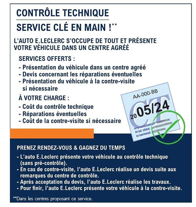 CONTRÔLE TECHNIQUE SERVICE CLÉ EN MAIN !**