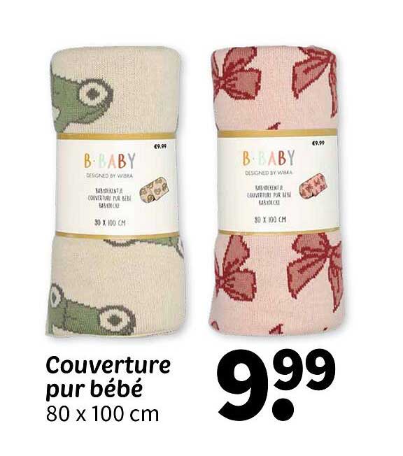 Couverture pur bébé 80 x 100 cm