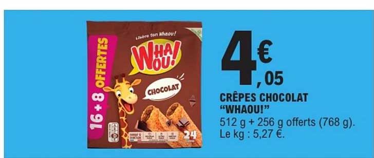 CRÊPES CHOCOLAT “WHAOU!”