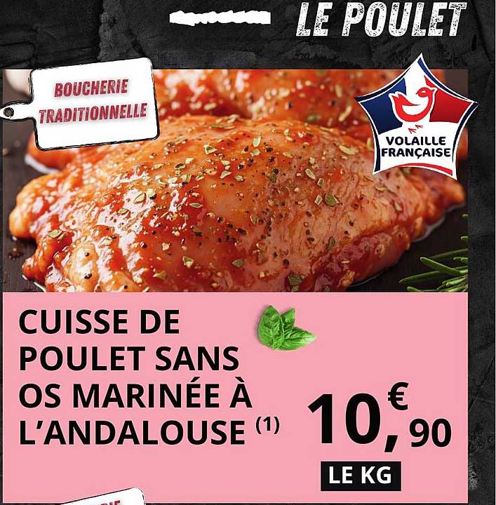 CUISSE DE POULET SANS OS MARINÉE À L'ANDALOUSE (1)
