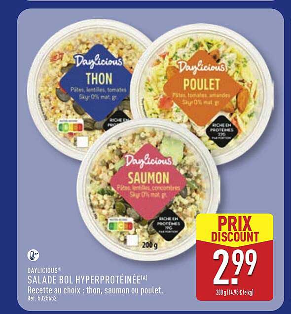 DAYLICIOUS® SALADE BOL HYPERPROTÉINÉE(A)