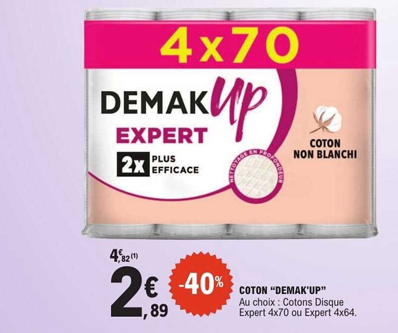 DEMAK’UP EXPERT 2x PLUS EFFICACE COTON NON BLANCHI
