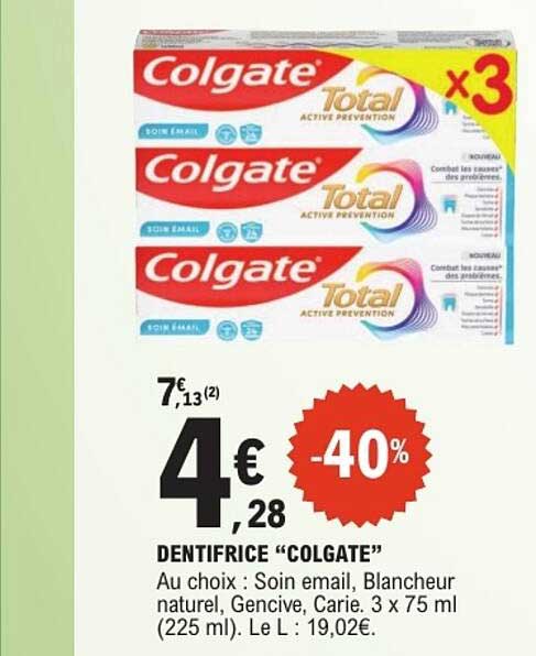 DENTIFRICE “COLGATE”