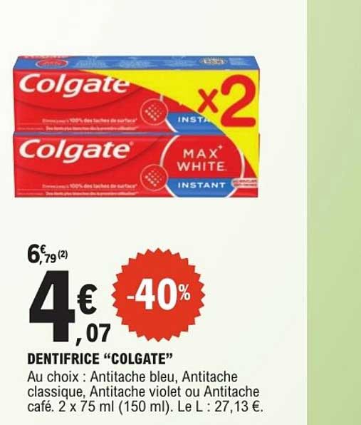 DENTIFRICE “COLGATE”