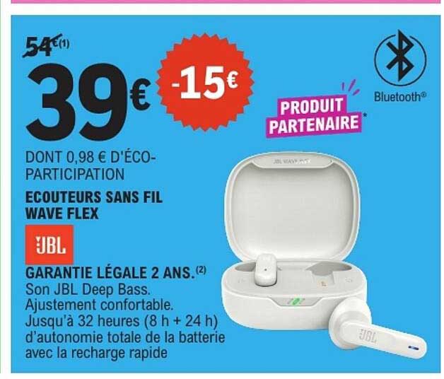 ECOUTEURS SANS FIL WAVE FLEX