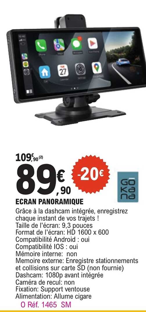 ECRAN PANORAMIQUE