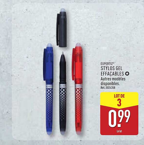 EXPERTIZ® STYLOS GEL EFFACABLES