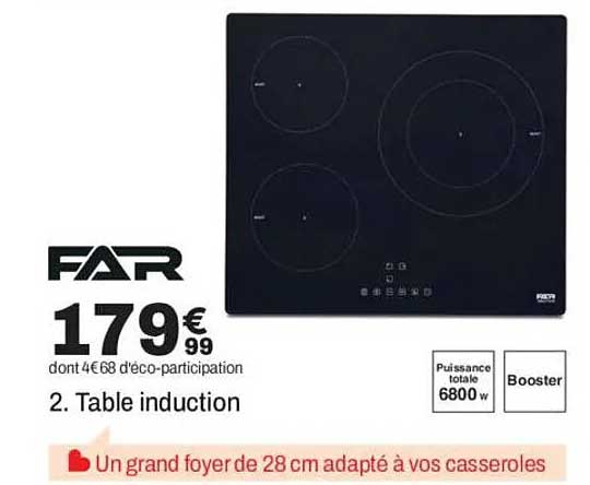 FAR 2. Table induction