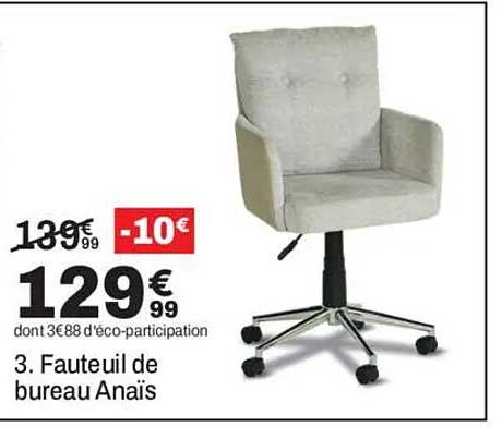 Fauteuil de bureau Anaïs