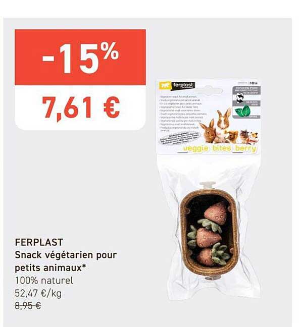 FERPLAST Snack végétarien pour petits animaux*