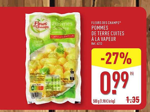 FLEURS DES CHAMPS® POMMES DE TERRE CUITES À LA VAPEUR