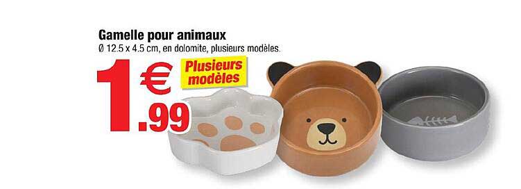 Gamelle pour animaux