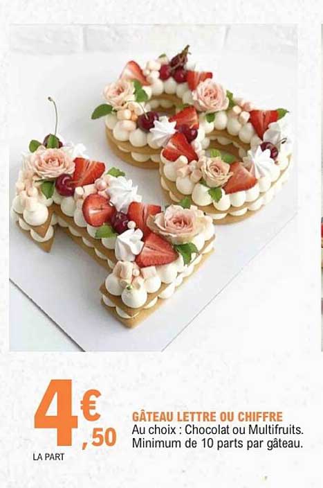GÂTEAU LETTRE OU CHIFFRE