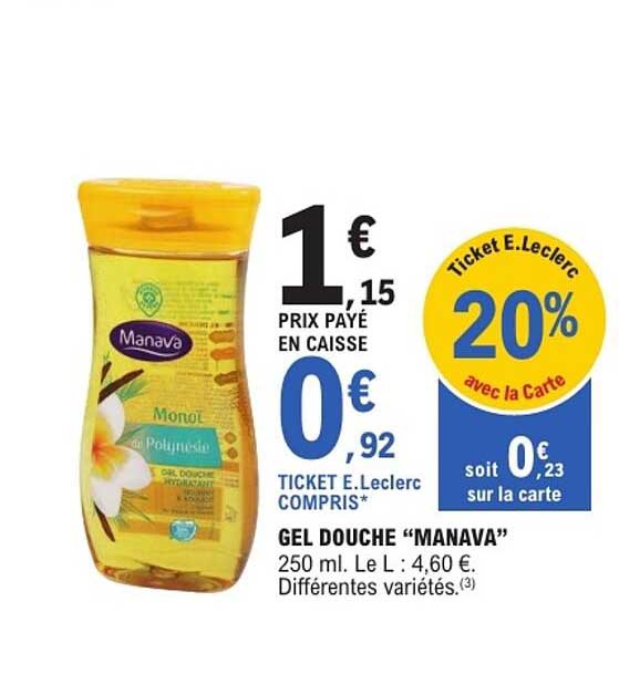 GEL DOUCHE “MANAVA”