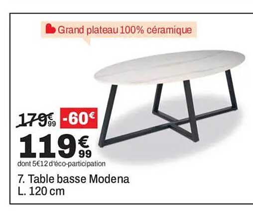 Grand plateau 100% céramique