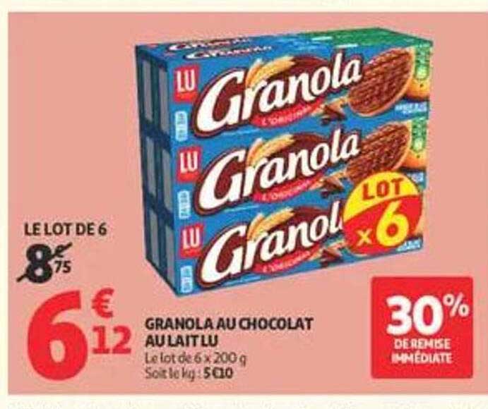 GRANOLA AU CHOCOLAT AU LAIT LU