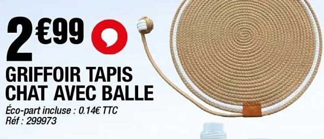 GRIFFOIR TAPIS CHAT AVEC BALLE
