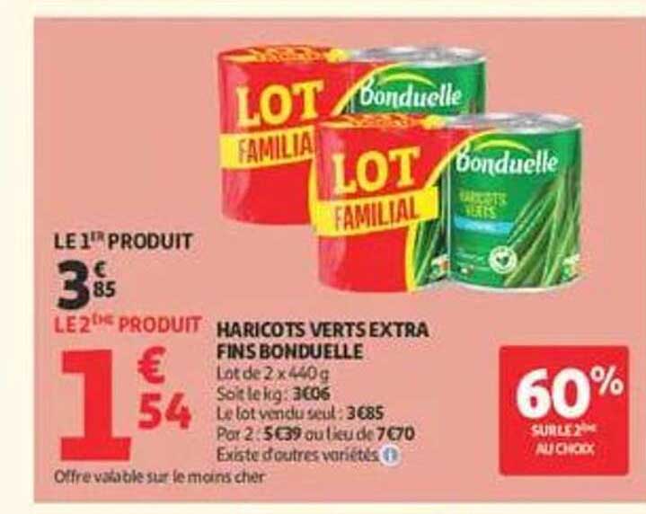 HARICOTS VERTS EXTRA FINS BONDUELLE