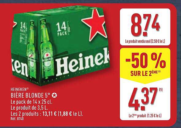 HEINEKEN® BIÈRE BLONDE 5°