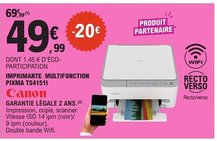 IMPRIMANTE MULTIFONCTION PIXMA TS4151I