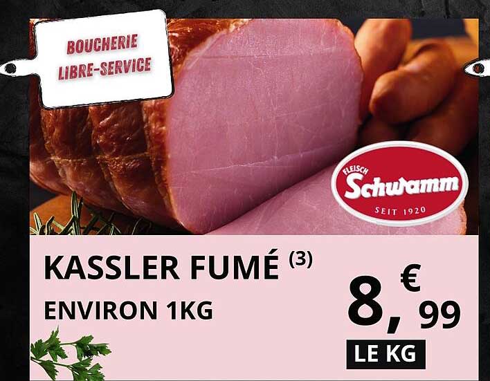 KASSLER FUMÉ (3) ENVIRON 1KG
