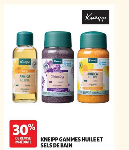 KNEIPP GAMMES HUILE ET SELS DE BAIN