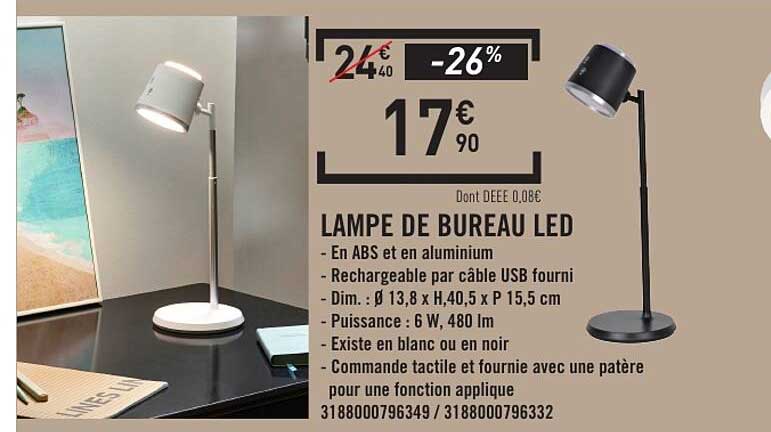 LAMPE DE BUREAU LED