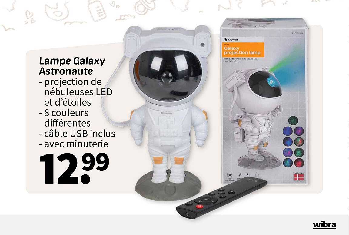 Lampe Galaxy Astronaute