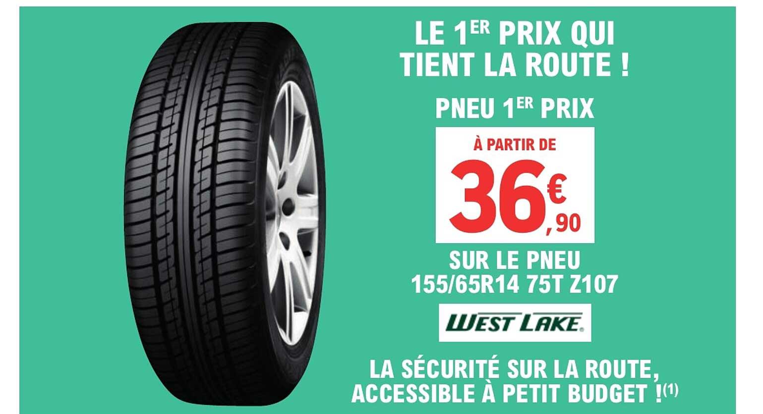 LE 1ER PRIX QUI TIENT LA ROUTE ! PNEU 1ER PRIX