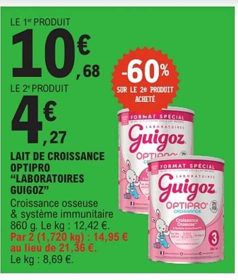 LE 1er PRODUIT -60% SUR LE 2e PRODUIT ACHETÉ