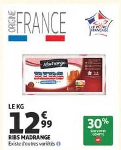 LE KG RIBS MADRANGE Existe d'autres variétés