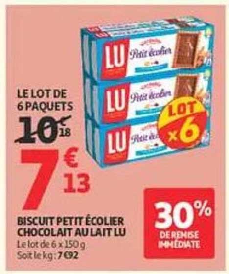 LE LOT DE 6 PAQUETS