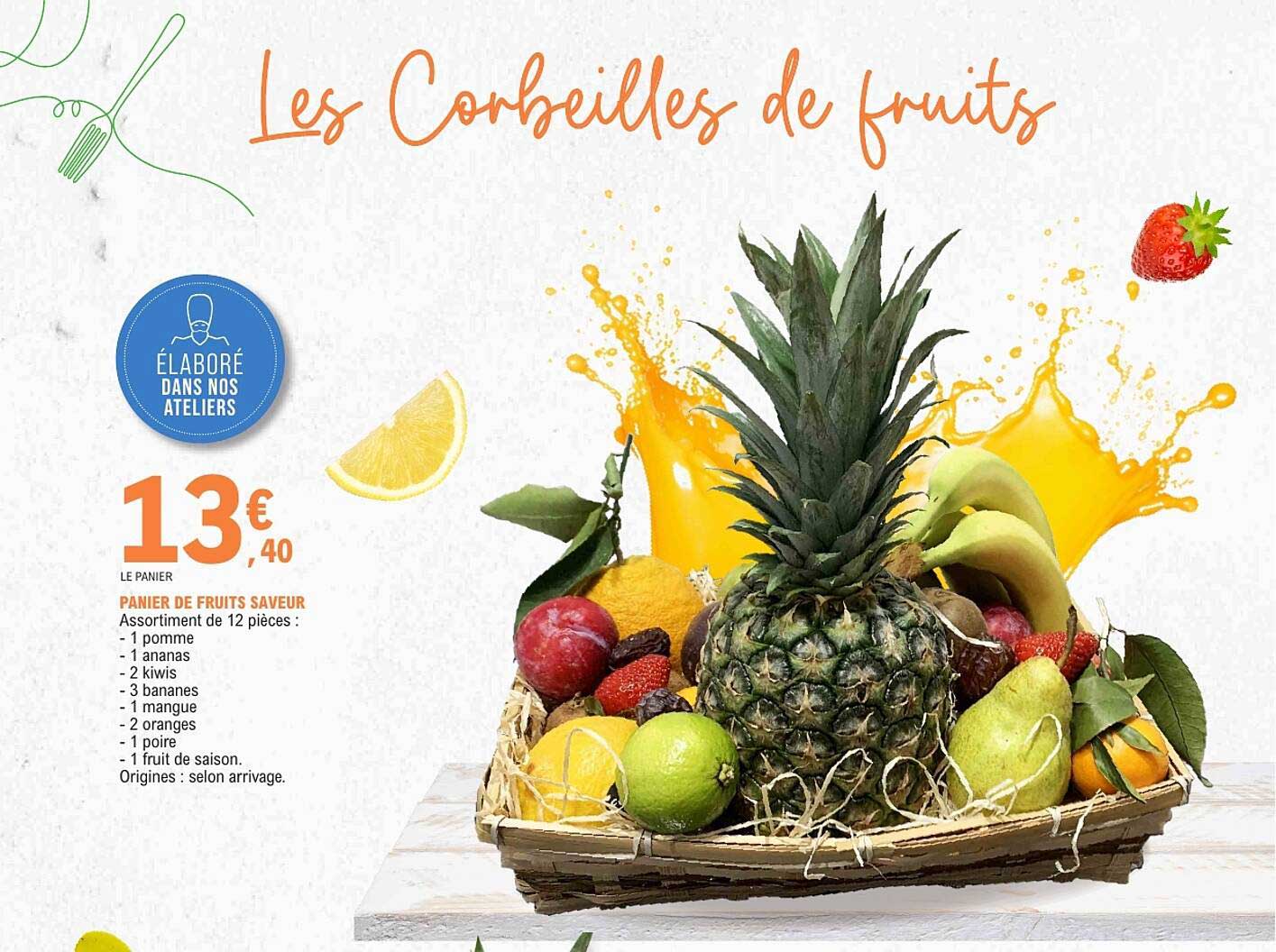 Les Corbeilles de fruits