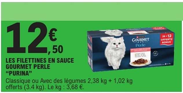 LES FILETTINES EN SAUCE GOURMET PERLE “PURINA”