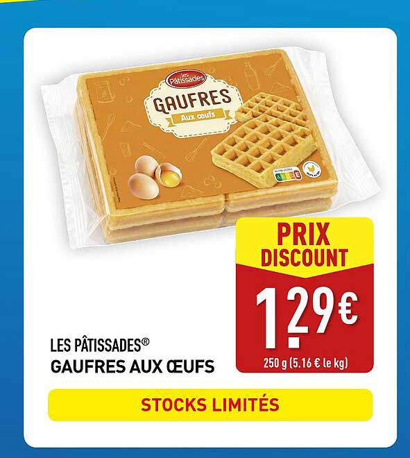 LES PÂTISSADES® GAUFRES AUX ŒUFS