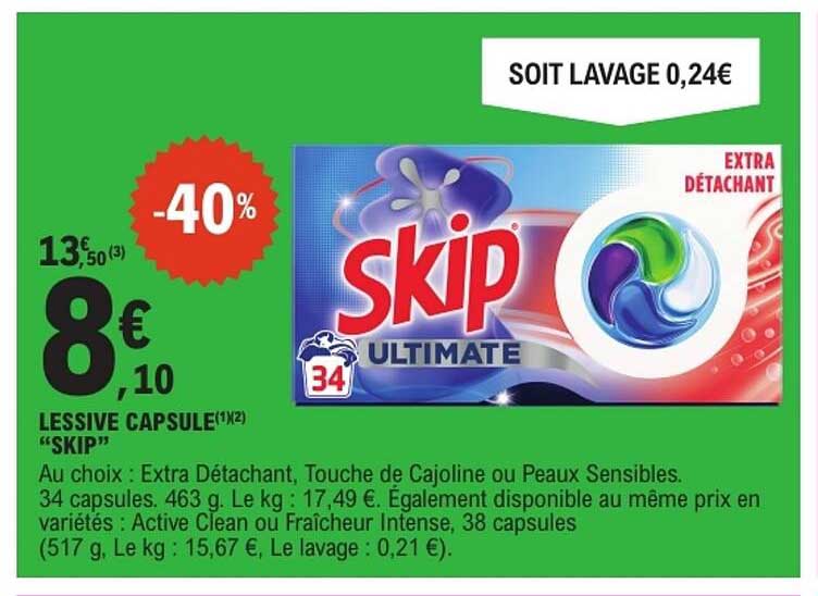 LESSIVE CAPSULE(1*42) "SKIP"