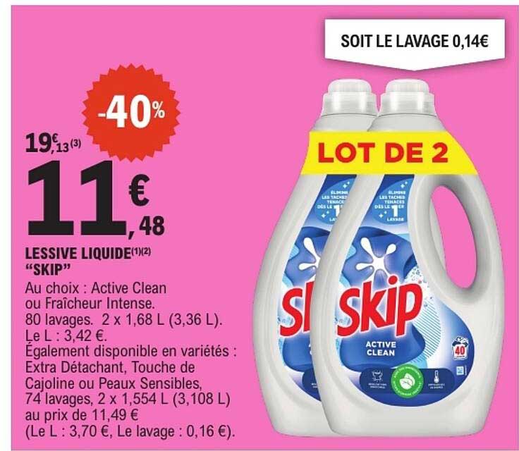 LESSIVE LIQUIDE “SKIP”
