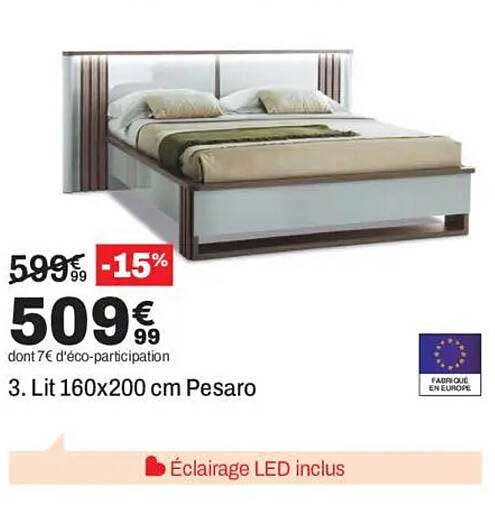 Lit 160x200 cm Pesaro