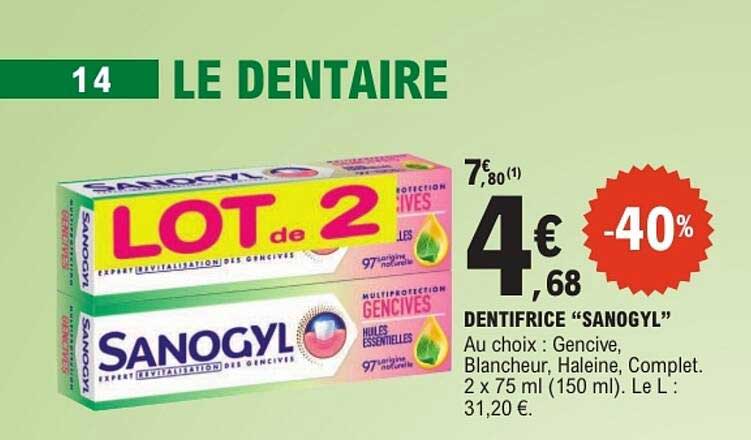 LOT de 2 SANOGYL