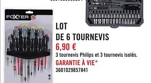 LOT DE 6 TOURNEVIS