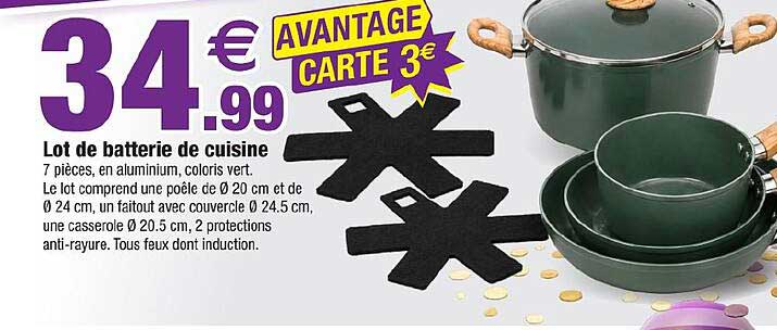 Lot de batterie de cuisine