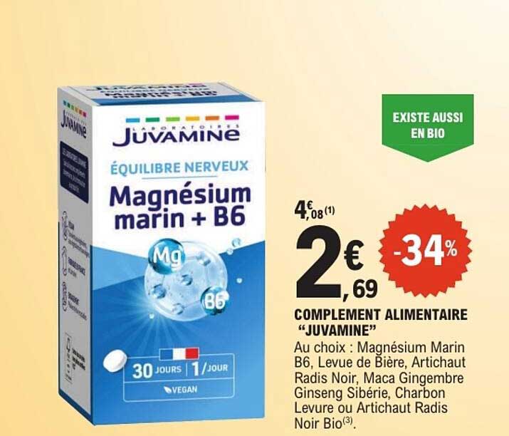 Magnésium marin + B6