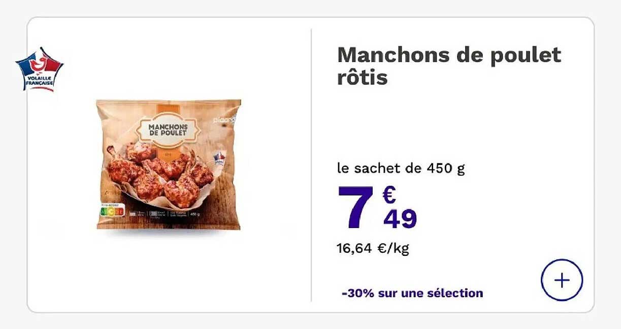 Manchons de poulet rôtis