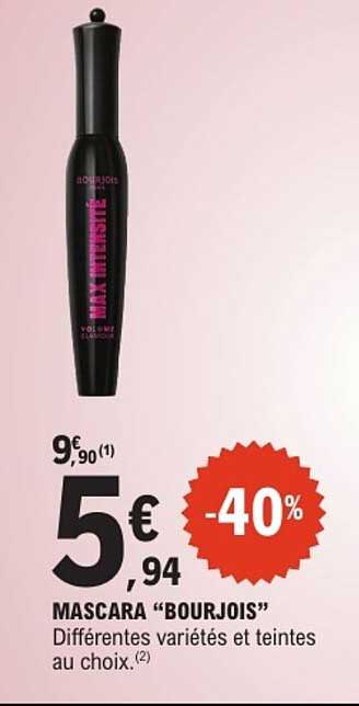 MASCARA “BOURJOIS” Différentes variétés et teintes au choix.(2)
