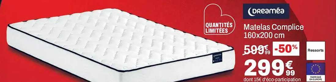Matelas Complice 160x200 cm