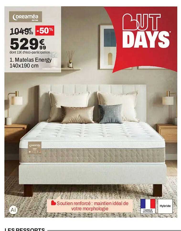 Matelas Energy 140x190 cm