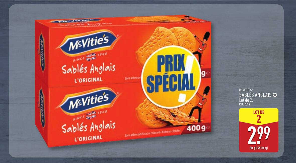 McVitie's Sablés Anglais Lot de 2.