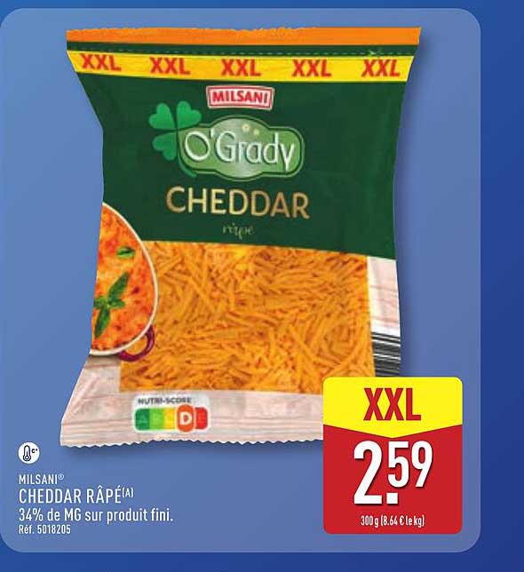 MILSANI CHEDDAR RÂPÉ(A)