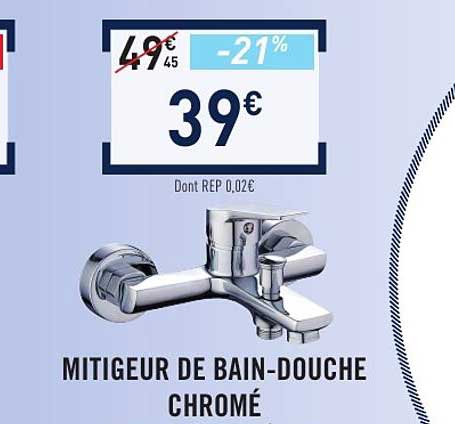 MITIGEUR DE BAIN-DOUCHE CHROMÉ