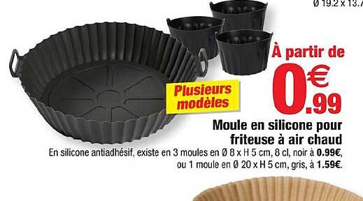 Moule en silicone pour friteuse à air chaud